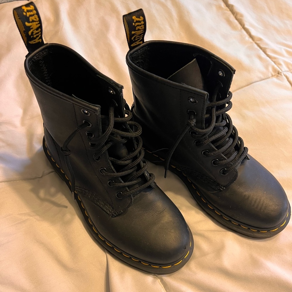 Black Doc Marten boots